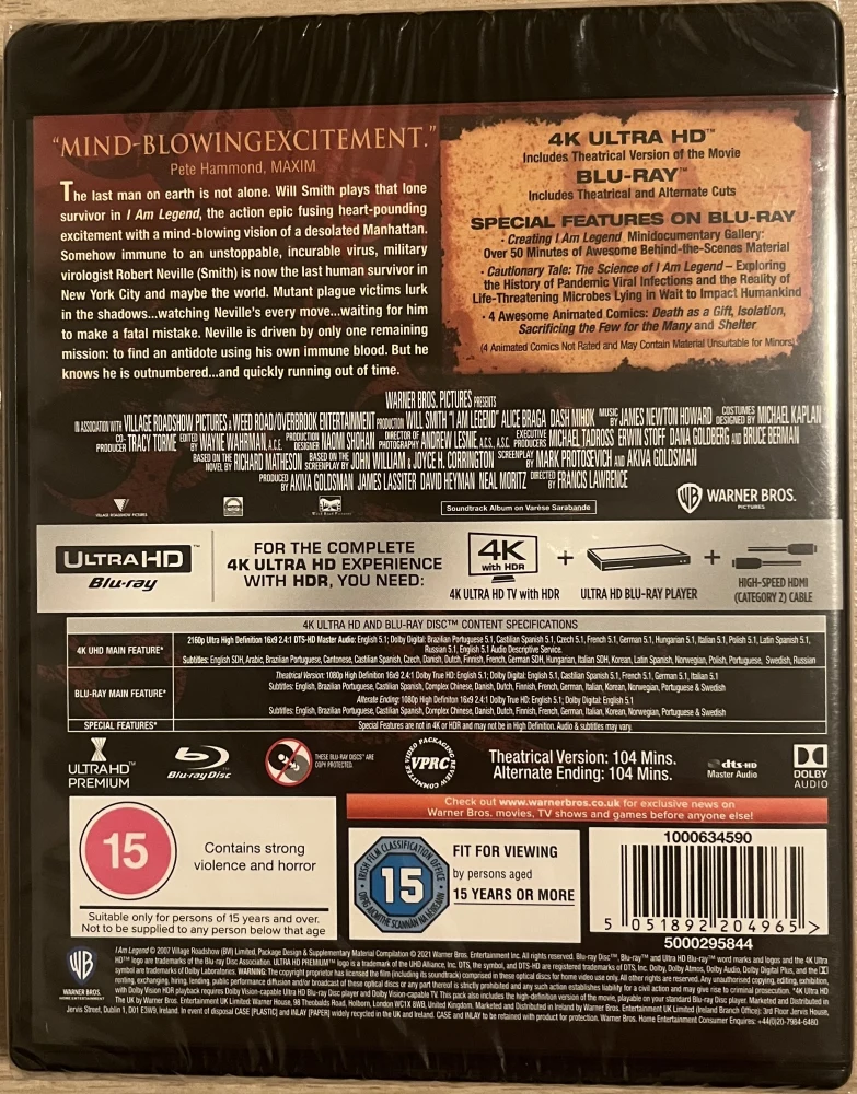 I Am Legend [4K Ultra-HD] [2007]