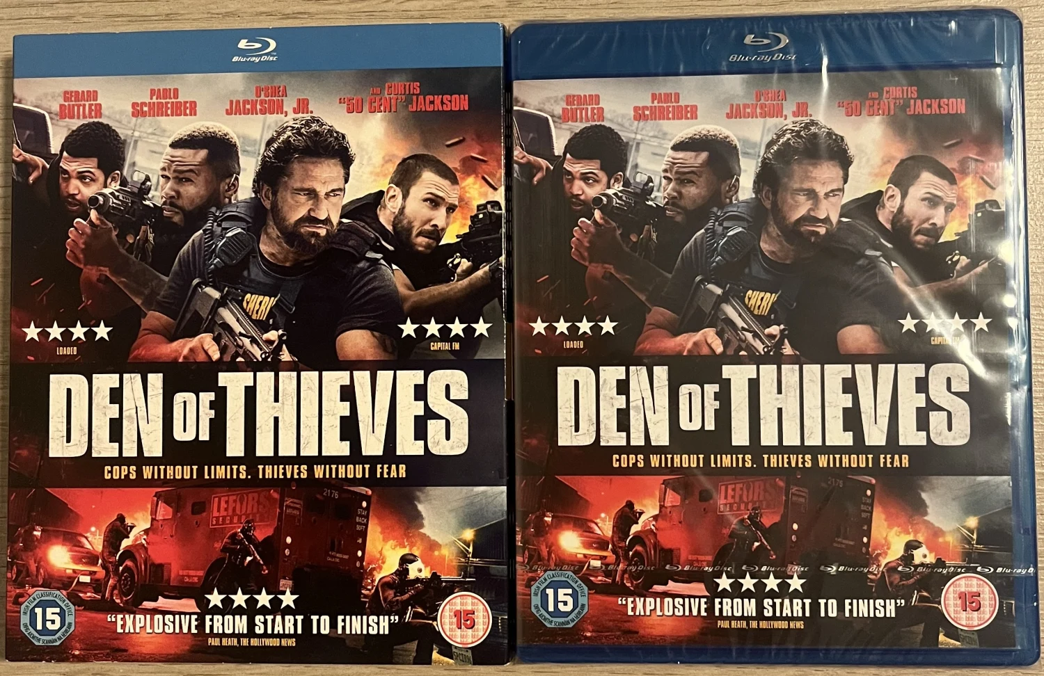 Den of Thieves (Blu-ray) Gerard Butler (2018) Slipcover