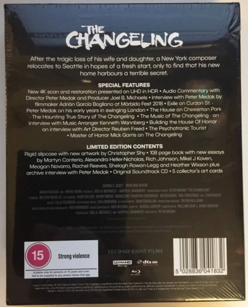 The Changeling (1980) Limited Edition (4K UHD + Blu-ray)