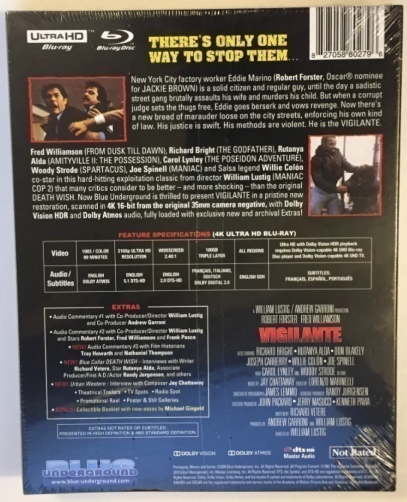 Yön Soturit - Vigilante - Limited Edition Slipcover [Blue Underground] 4K Ultra HD