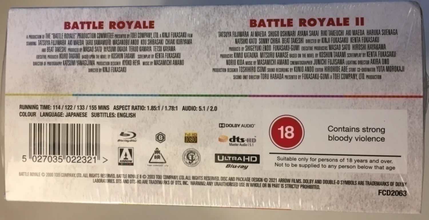 Battle Royale - Limited Edition (4K Ultra HD) ARROW