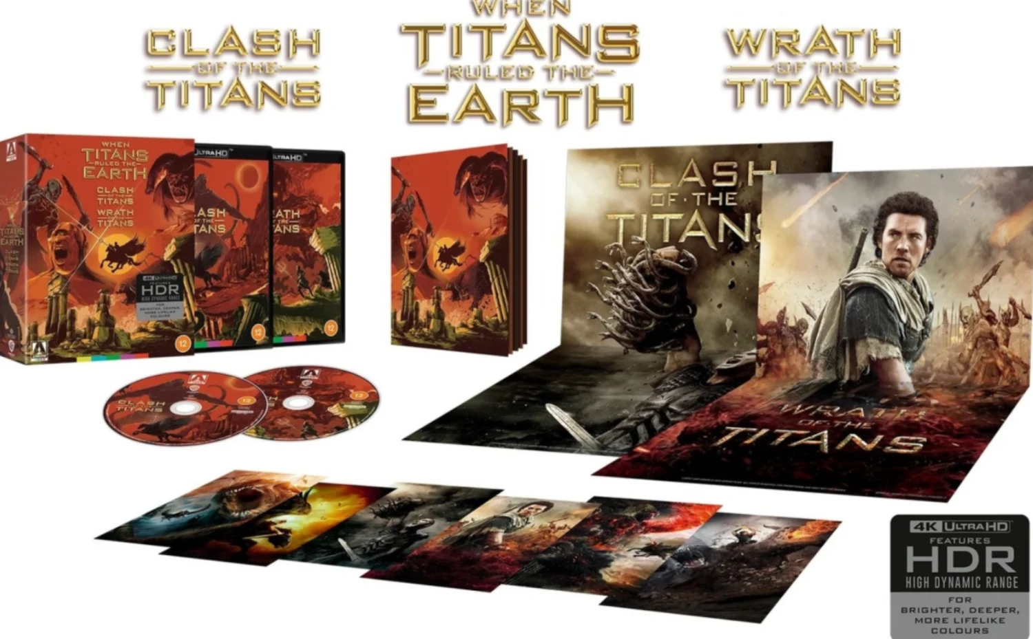 Clash of the Titans & Wrath of the Titans - Limited Edition (4K Ultra HD) Arrow (Titaanien taistelu / Titaanien raivo)