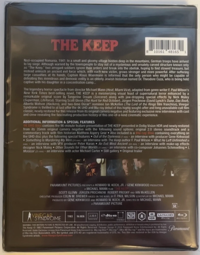Paholaisen pesä - The Keep (4K Ultra HD + Blu-ray) 1983