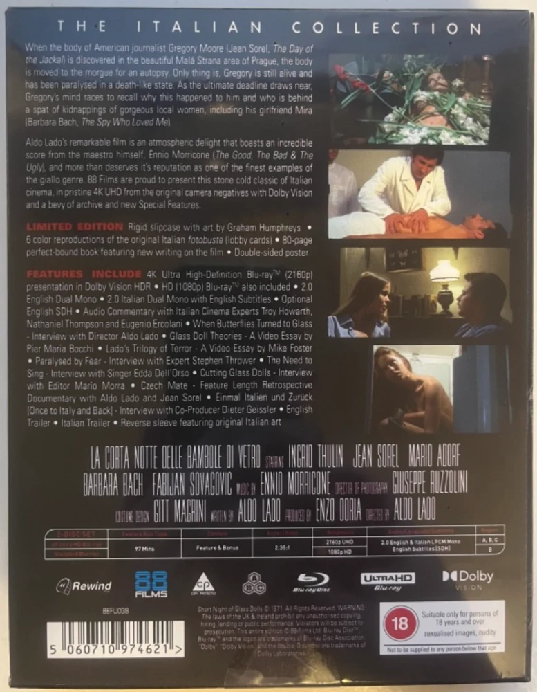 Verta Venetsiassa - Short Night Of Glass Dolls - Deluxe Limited Edition (4K Ultra HD + Blu-ray)