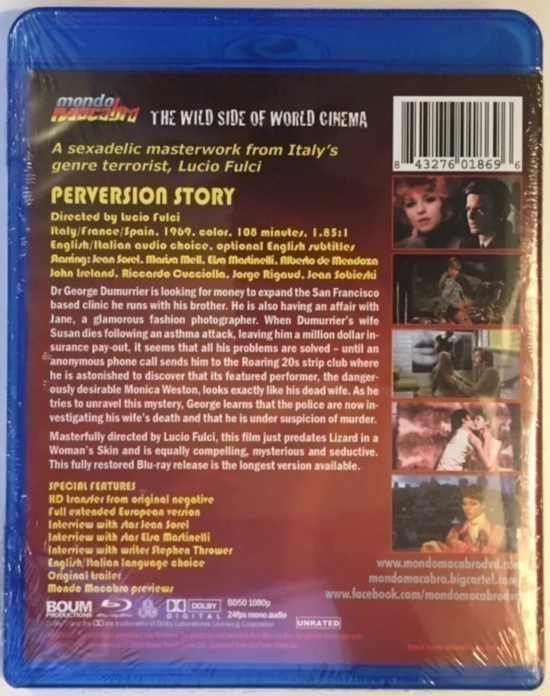 Perversion Story [Mondo Macabro] Blu-ray (1969) Una sull'altra