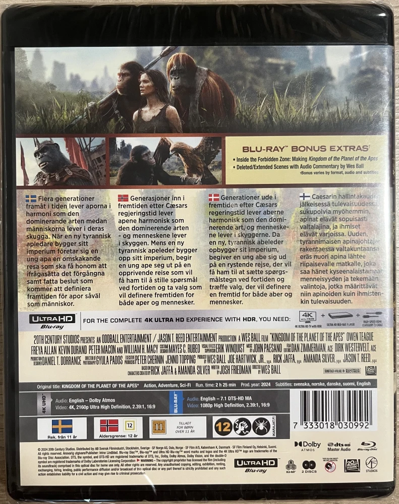 Kingdom of the Planet of the Apes (4K Ultra HD + Blu-ray) 2024