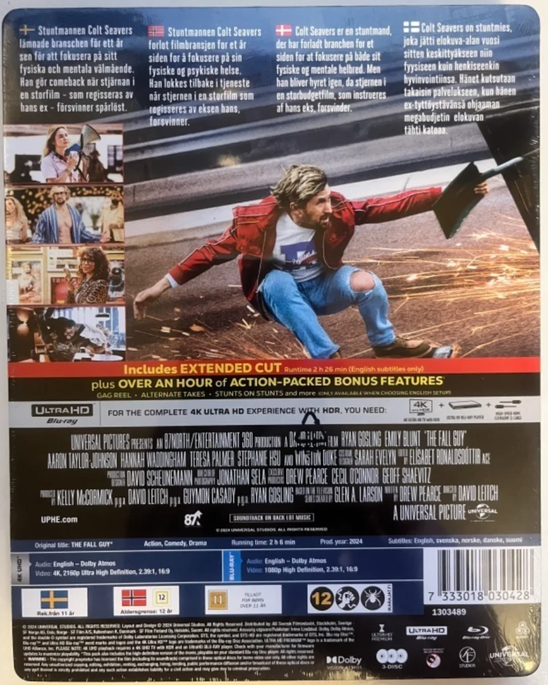 The Fall Guy - Limited Edition Steelbook (4K Ultra HD + Blu-ray) 1 Movie, 2 Cuts (Theatrical / Extended)
