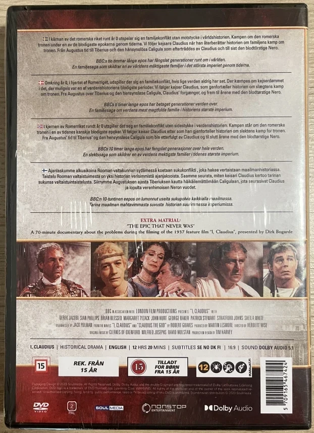 Minä Claudius - I Claudius - Koko Sarja (DVD)