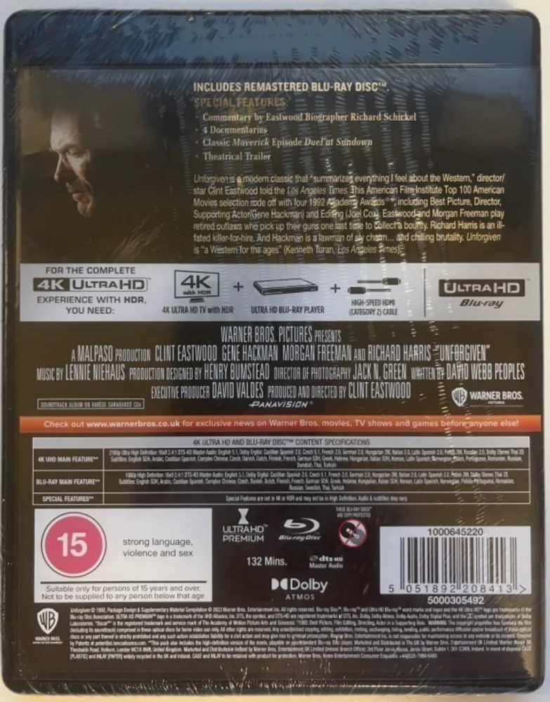 Armoton - Unforgiven (4K Ultra HD + Blu-ray) 1992