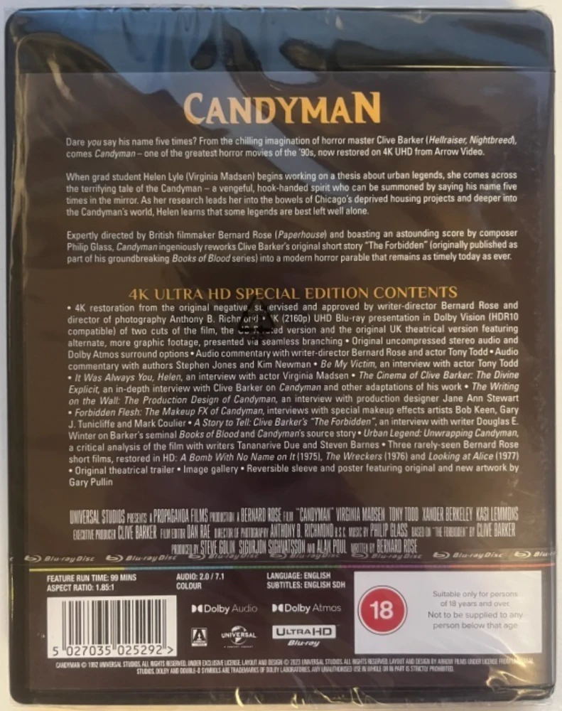 Candyman (4K Ultra HD) ARROW (1992)