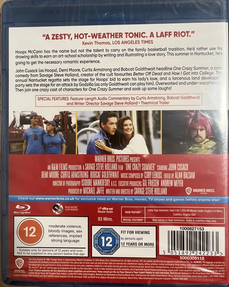 Hullu kesä - One Crazy Summer (Blu-ray)