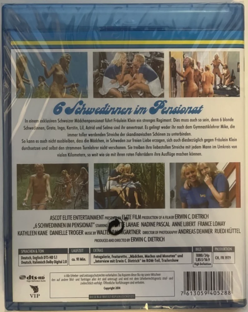 Koulutyttöjen kiima-aika  6 Schwedinnen im Pensionat / Six Swedes on a Campus ( Sechs Schwedinnen im Pensionat ) 1979 (Blu-Ray)