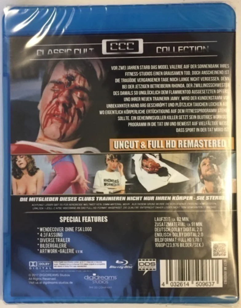 Killer Workout - Aerobicide / Classic Cult Collection (CCC) (Blu-ray) Leikkaamaton! Uncut!