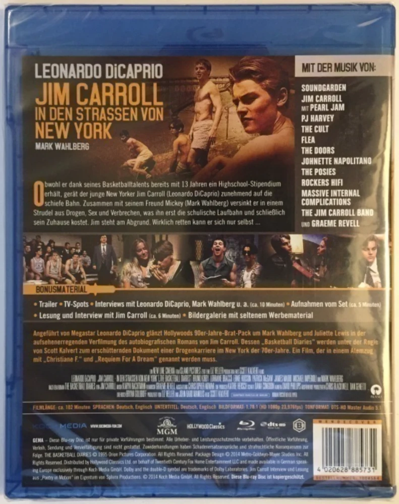 New Yorkin kadut - The Basketball Diaries   (Blu-ray)