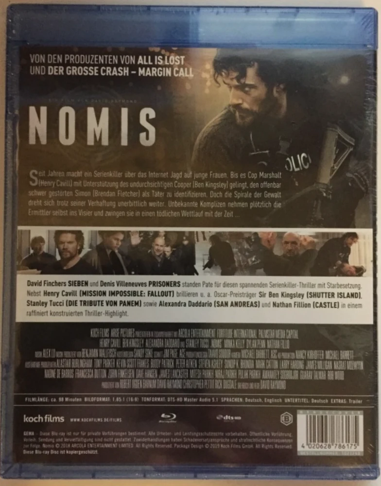 Night Hunter (Blu-ray) Nomis (2018) Henry Cavill