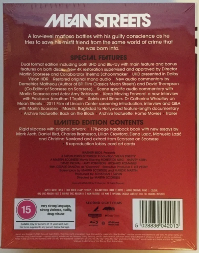 Mean Streets (1973) Limited Edition (4K Ultra HD + Blu-ray)