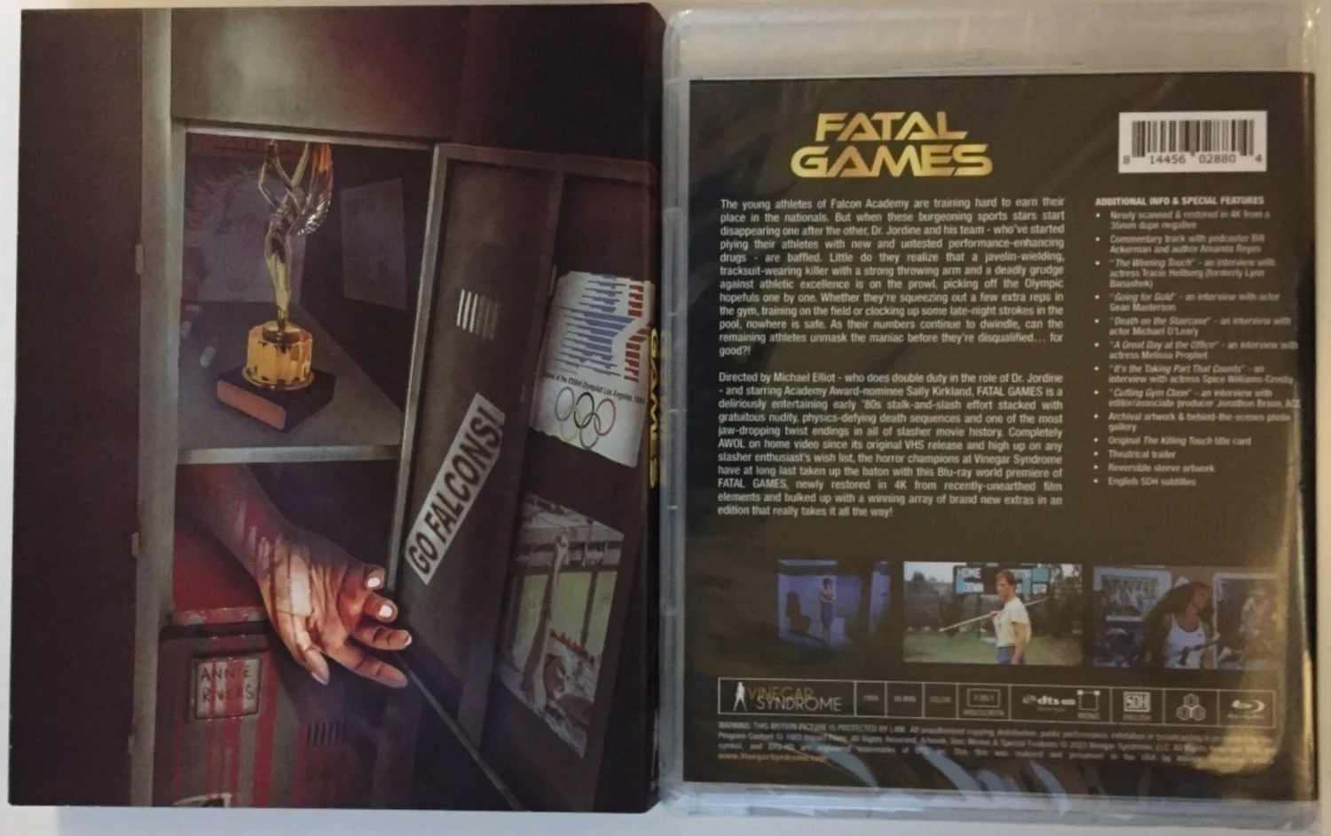 Fatal Games - Limited Edition Slipcover (Blu-ray) 1984 (Vinegar Syndrome) The Killing Touch / Olympic Nightmare AKA Murha loppusuoralla