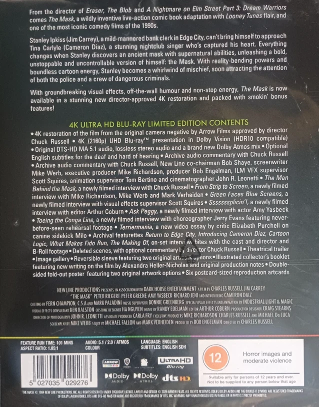 The Mask - Naamio - Nollasta Sankariksi - Limited Edition (1994) 4K Ultra HD (Arrow)