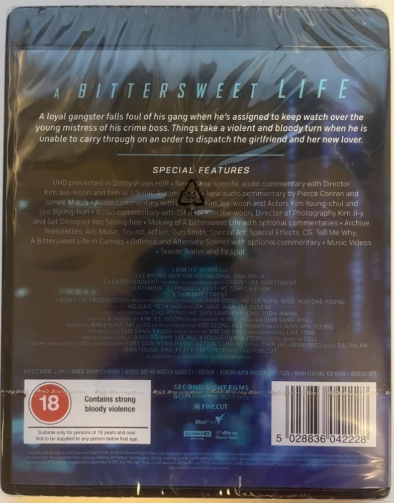 A Bittersweet Life (4K Ultra HD) Second Sight (2005)