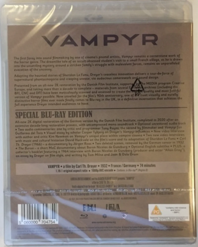 Vampyyri - Vampyr : The Strange Adventure Of Allan Gray (1932) (Blu-ray) EUREKA! (Vihkonen)