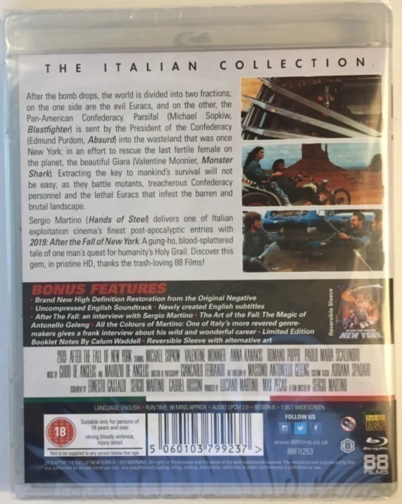 2019 - After the Fall of New York (Blu-ray) Italian 26# (2019 - Dopo la caduta di New York)