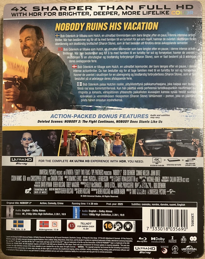 Nobody 2 (2025) Limited Edition Steelbook (4K UHD + Blu-ray)