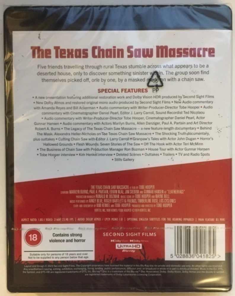 The Texas Chain Saw Massacre (1974) (4K UHD) Texasin moottorisahamurhat (Second Sight)