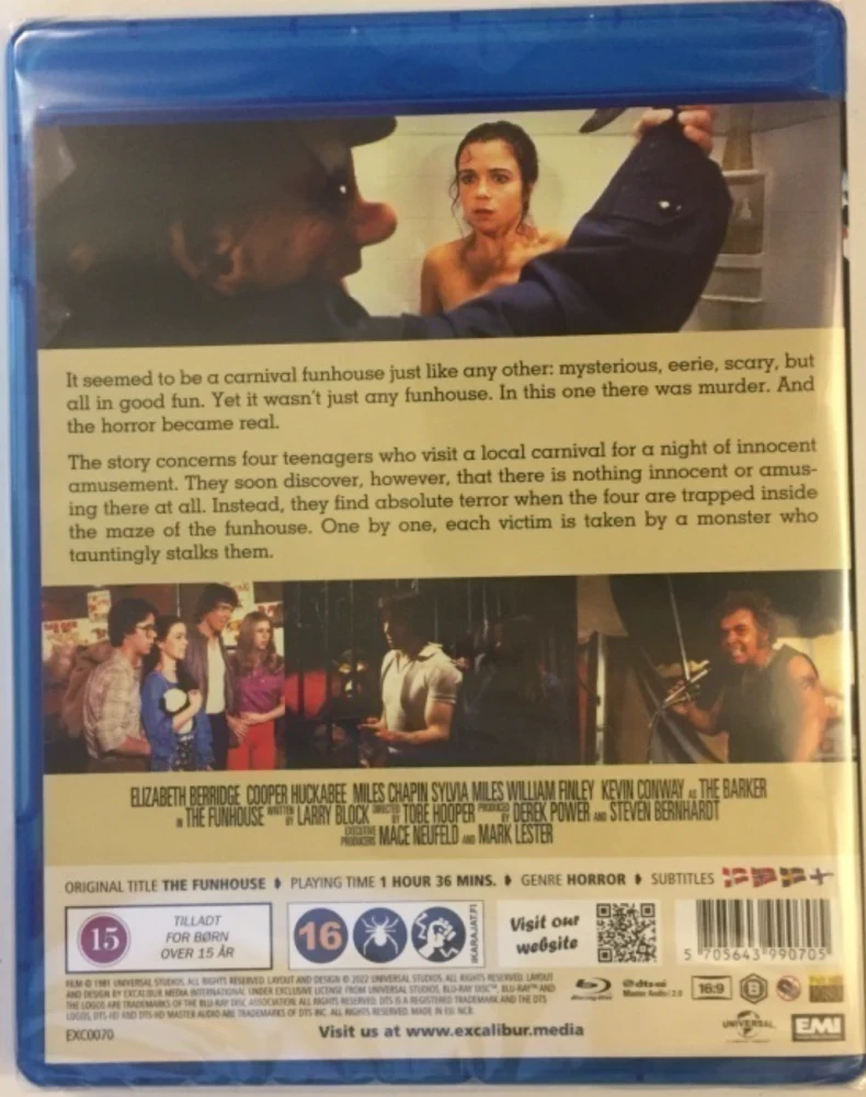 The Funhouse (1981) Ohjaus: Tobe Hooper (Blu-ray)
