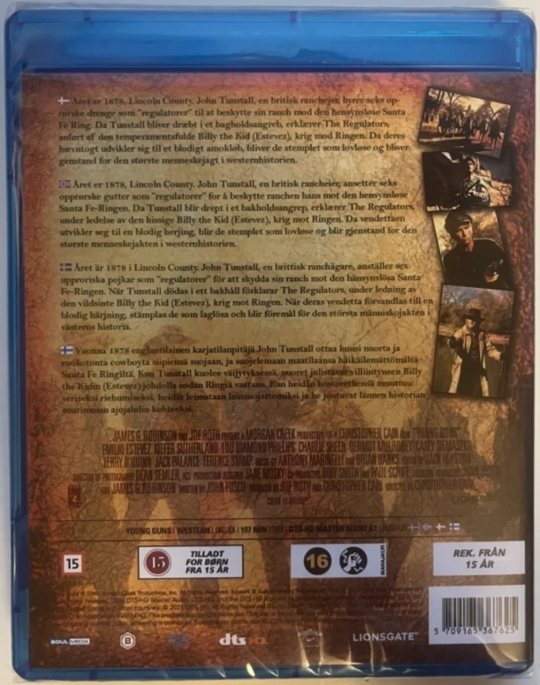 Nuoret sankarit - Young Guns (Blu-ray) (1988)