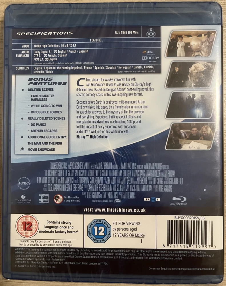 Linnunradan käsikirja liftareille / The Hitchhiker's Guide to the Galaxy (Blu-ray)