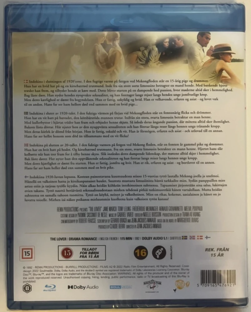 Rakastaja / Original title: L'amant - The Lover (Blu-ray) 1992
