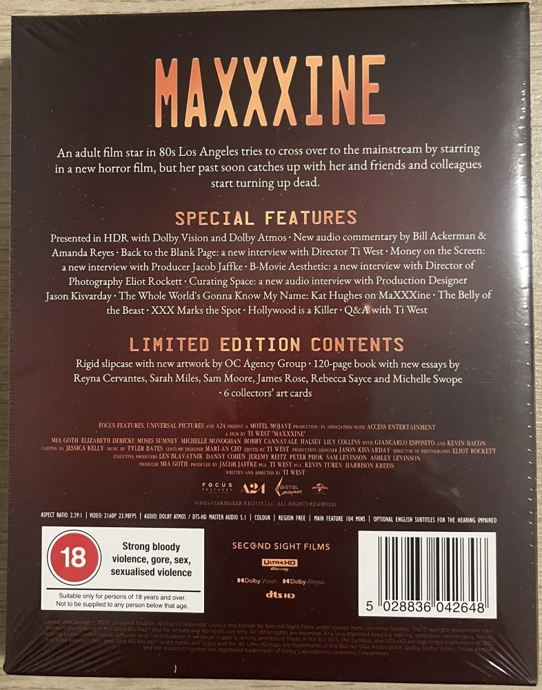 Maxxxine - Limited Edition (4K Ultra HD) Second Sight