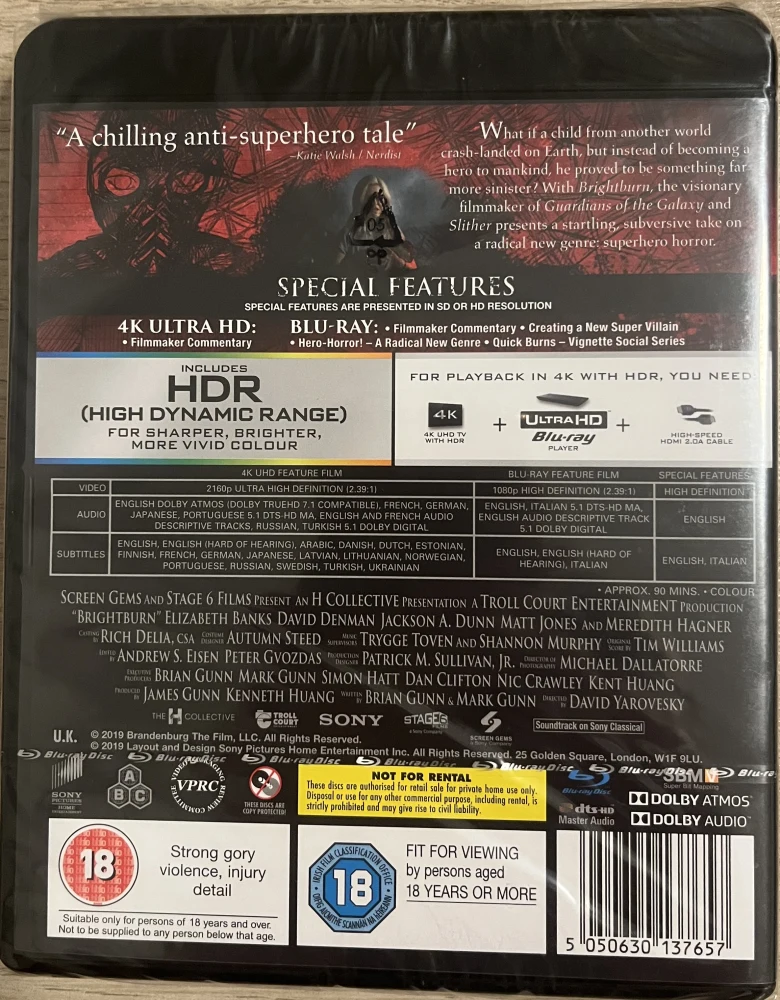Brightburn (2019) (4K UHD + Blu-ray)