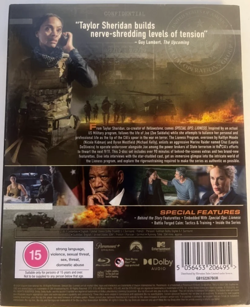 Lioness - Special Ops: Lioness - Kausi 1 [Blu-ray] (2023) Slipcover (Season 1)