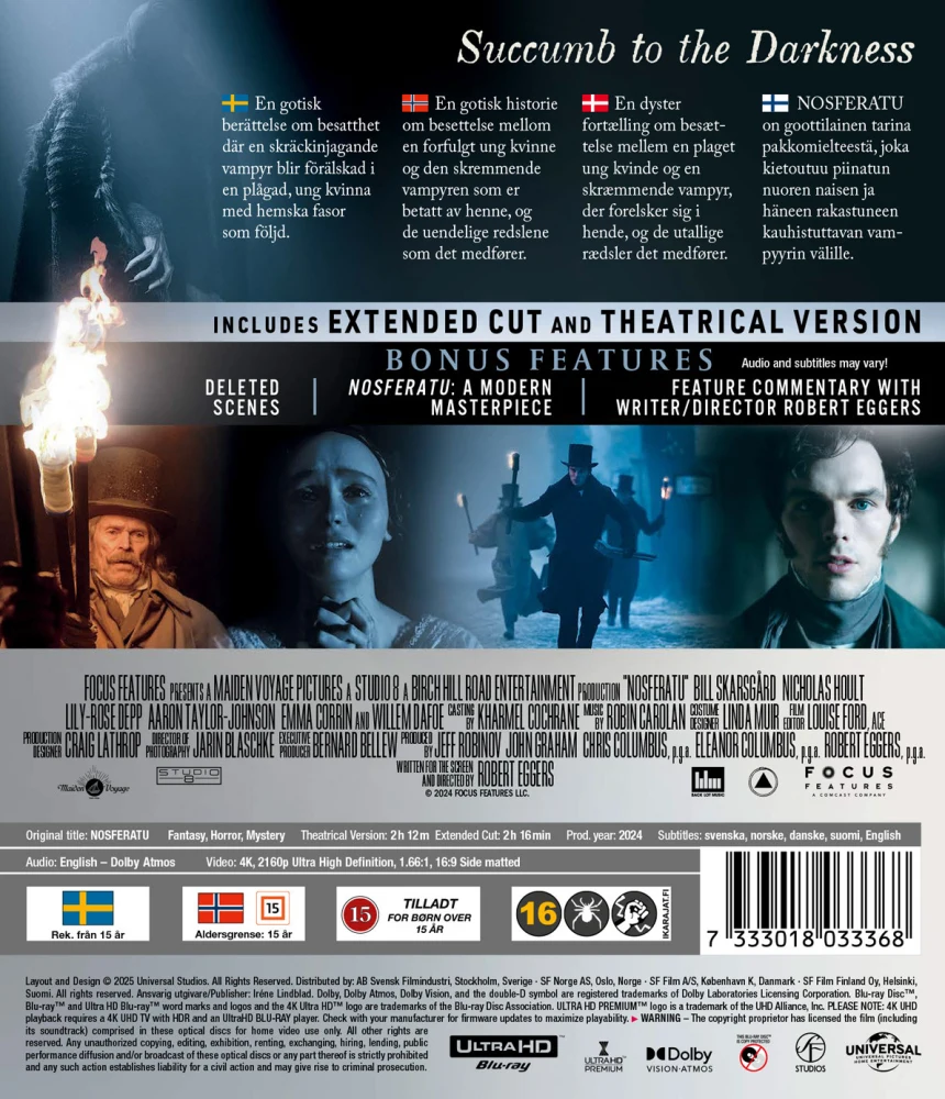 Nosferatu (2024) (4K Ultra HD)
