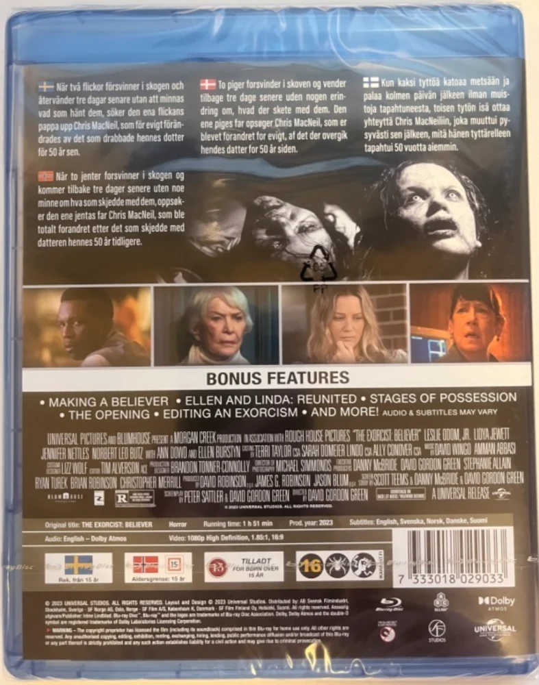 The Exorcist: Believer (Blu-ray) Manaaja: Uskon merkki