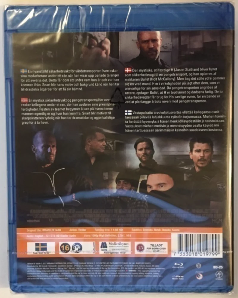 Wrath of Man (Blu-ray) Jason Statham (2021)