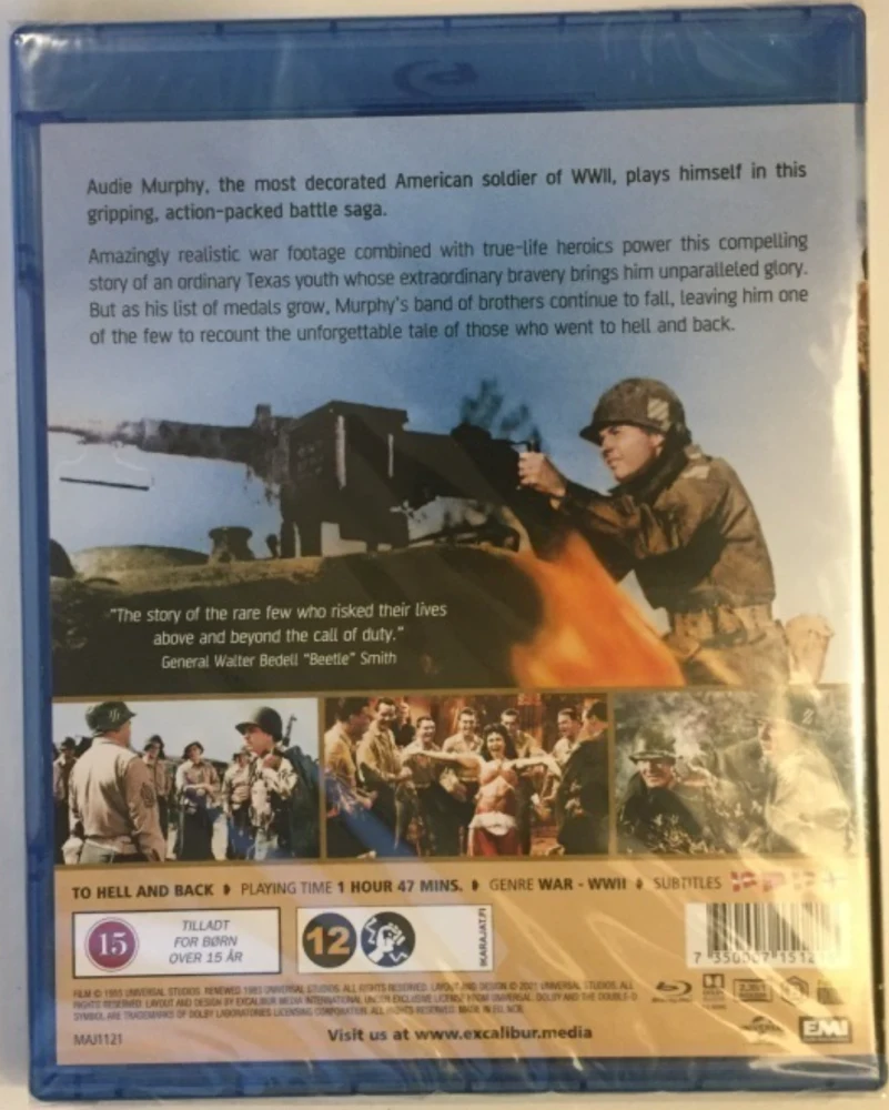 To Hell And Back (Blu-ray) Audie Murphy (1955)