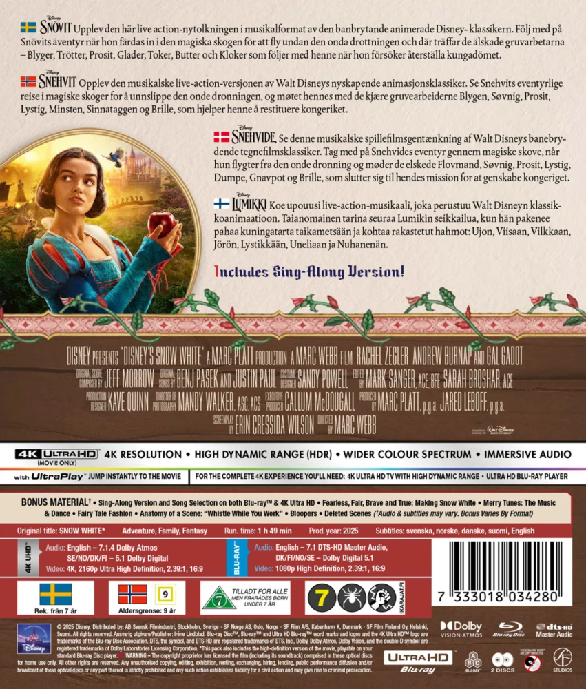 Lumikki - Snow White (2025) (4K UHD + Blu-ray)