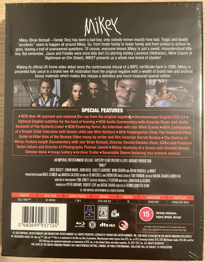 Mikey - Limited Edition (Blu-Ray) Limited to 2,000 copies.