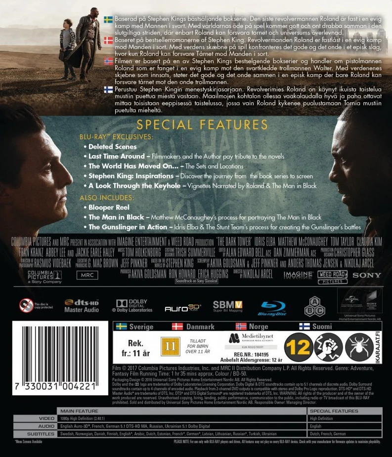 Musta torni - The Dark Tower (Blu-ray) Idris Elba (Stephen King)