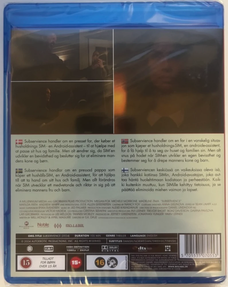 Subservience (Blu-ray) 2024