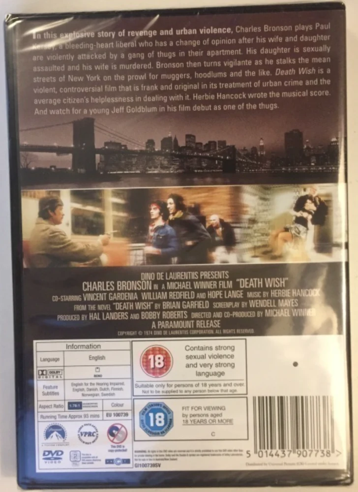 Väkivallan vihollinen / Death Wish (DVD)