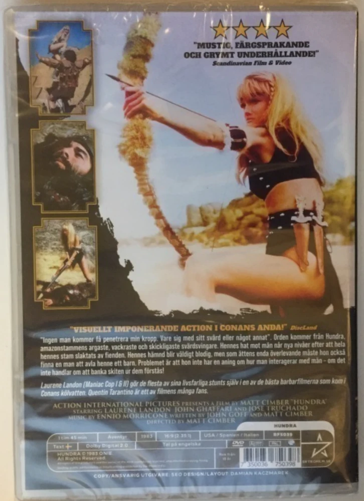 Hundra - Barbaarikuningatar (DVD) Laurene Landon (1983)