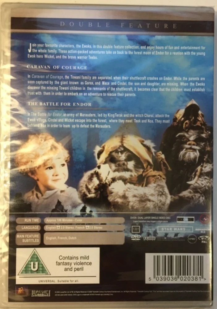 Star Wars: Ewokien taistelu & Taistelu Endorista (DVD) Star Wars - Ewok Adventures (Caravan of Courage: An Ewok Adventure / Ewoks: The Battle for Endor)