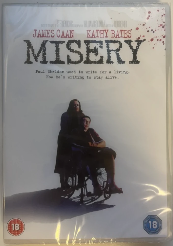 Piina (DVD) Stephen King (Kathy Bates & James Caan) Misery