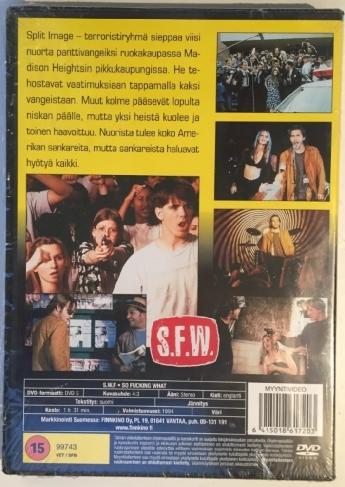 S.F.W. - So Fucking What (1994) Reese Witherspoon [DVD]