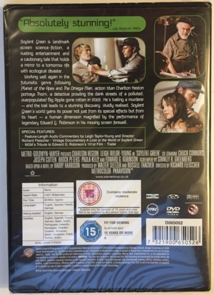 Maailma vuonna 2022 / Soylent Green (DVD)
