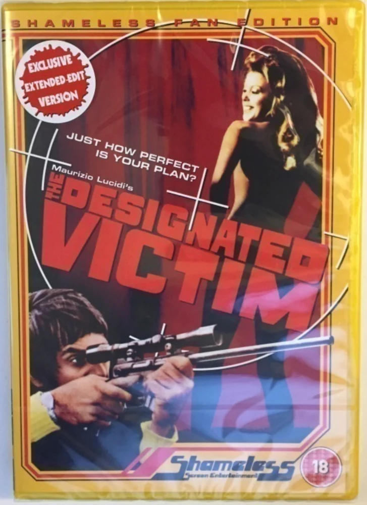 The Designated Victim (DVD) Shameless Fan Edition (1971) La Vittima designata AKA Slam Out (Leikkaamaton!)