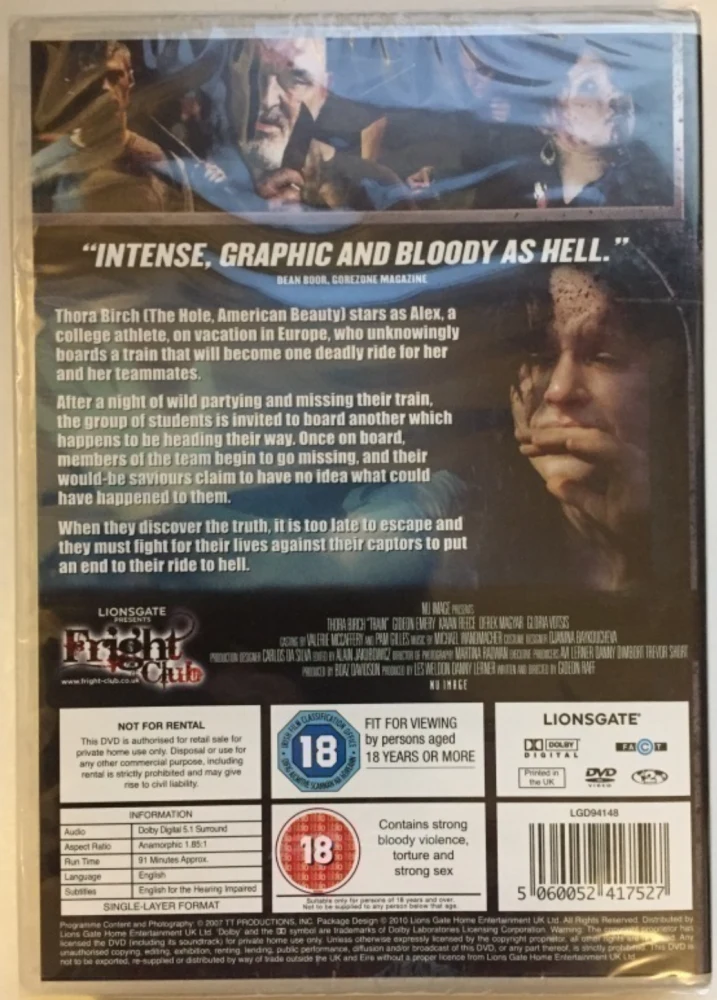 Train (DVD) (2008) Thora Birch
